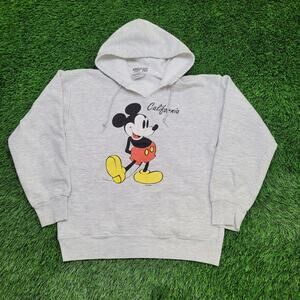 Vintage 90s Mickey-Mouse Hoodie Womens Medium 20x22 Baggy California